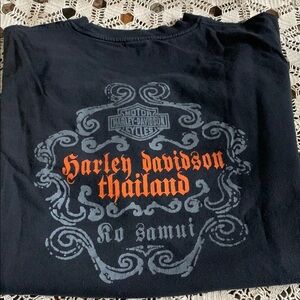 Harley-Davidson Thailand Tee in Black with Orange and Gray